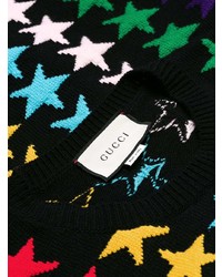 Gucci Rainbow Star Intarsia Sweater