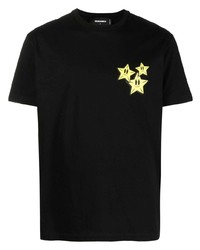 DSQUARED2 Star Print Cotton T Shirt