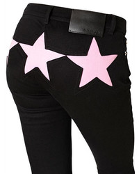 Givenchy Slim Fit Denim Jeans W Stars Inserts