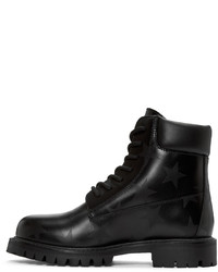 Valentino Black Star Ankle Boots