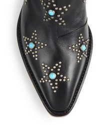 Valentino Star Studded Leather Booties