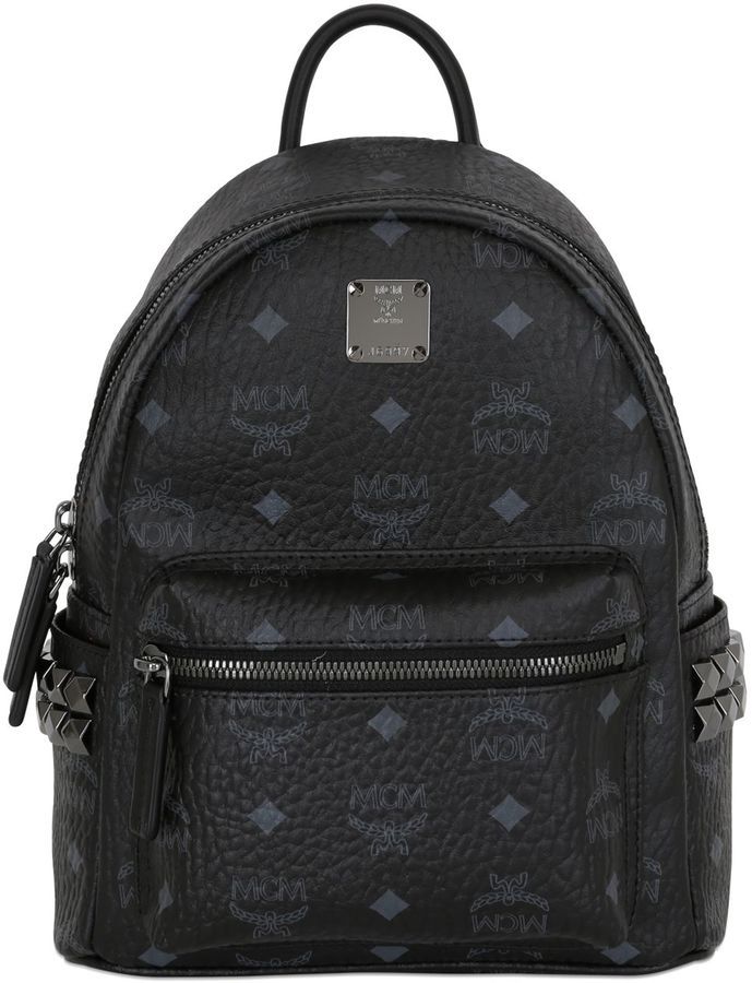 mcm mini black backpack