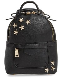 Mini Star Stud Faux Leather Backpack