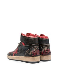 Golden Goose Distressed High Top Sneakers