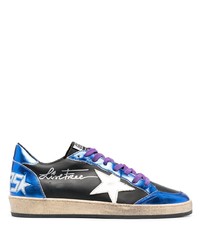 Golden Goose Ball Star Live Free Print Sneakers