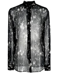 DSQUARED2 Star Print Sheer Shirt