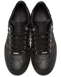 Jimmy Choo Black Stars Ace Sneakers