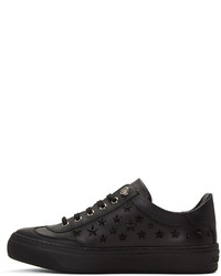 Jimmy Choo Black Stars Ace Sneakers