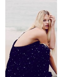 Wildfox Moon And Stars Flower Dress In Black Moon