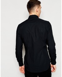 G Star G Star Shirt Core Slim Fit Stretch Poplin In Black