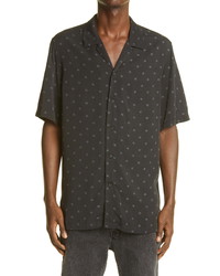 Ksubi Star Print Short Sleeve Button Up Resort Shirt