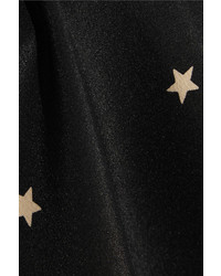 L'Agence Jane Star Print Washed Silk Camisole Black