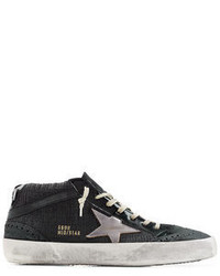 Golden Goose Deluxe Brand Golden Goose Suede And Leather Mid Star Sneakers