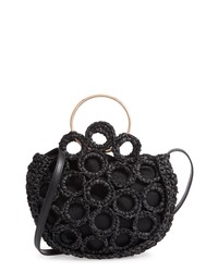 Mali + Lili Rachel Crochet Half Moon Bag