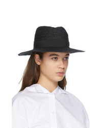 Maison Michel Black Andre Straw Hat