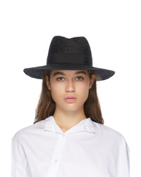 Maison Michel Black Andre Straw Hat