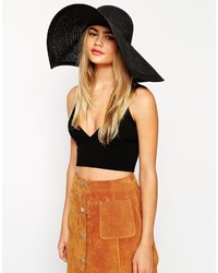 Asos Collection Straw Oversized Floppy Hat