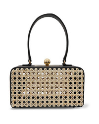 Mehry Mu Luna Leather And Rattan Tote