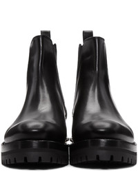 Alexander McQueen Black Studded Heel Ankle Boots