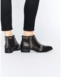 Asos Collection Arrive Studded Pointed Ankle Boots