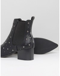 Missguided Studded Heeled Ankle Boots