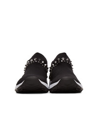 Jimmy Choo Black Studded Verona Sneakers