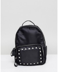 Yoki Fashion Mini Satin Backpack With Pearl Embellisht