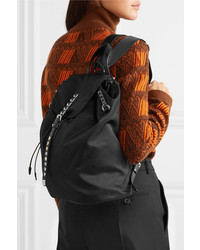 Prada Vela Studded Med Shell Backpack