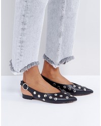 Asos Loose Cannon Studded Ballets