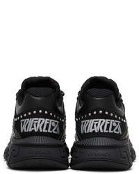 Versace Black Studded Trigreca Sneakers