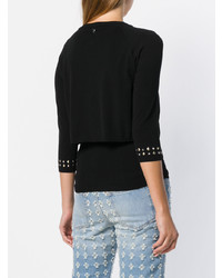 Twin-Set Cropped Studded Cardigan