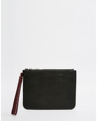 French Connection Studded Pouch Clutch Bag