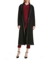 Robert Rodriguez Studded Wool Blend Coat