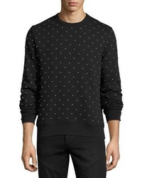 Burberry Allover Studded Sweatshirt Black