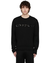 Givenchy Black Studded Logo Sweater