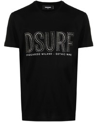 DSQUARED2 Logo Studded Short Sleeve T Shirt