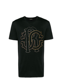 Roberto Cavalli Studded Heraldic Logo T Shirt