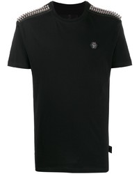 Philipp Plein Studded Logo Patch T Shirt