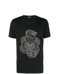 Just Cavalli Studded Snake T Shirt