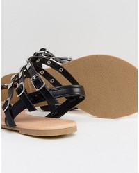 Asos Fabienne Studded Flat Sandals