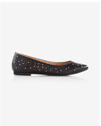 Express Studded Cut Out Pointed Toe Flat