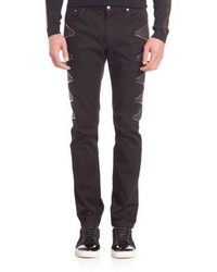 Versace Collection Studded Straight Leg Jeans