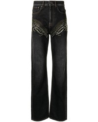 Y/Project Crystal Embellished Straight Jeans