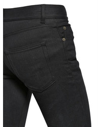 Saint Laurent 15cm Studded Leather Patch Denim Jeans