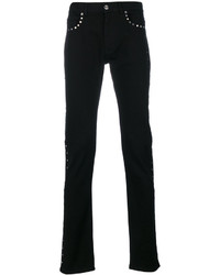 Versace Studded Slim Fit Jeans
