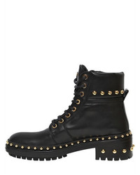 Balmain 40mm Studded Leather Ankle Boots