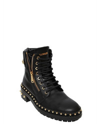 Balmain 40mm Studded Leather Ankle Boots