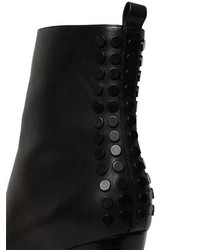 70mm Felix Studded Leather Ankle Boots