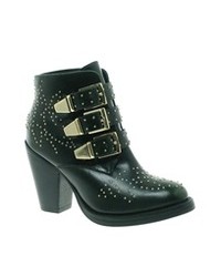 Asos Astronomy Studded Leather Ankle Boots
