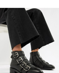 ASOS DESIGN Avid Leather Studded Ankle Boots